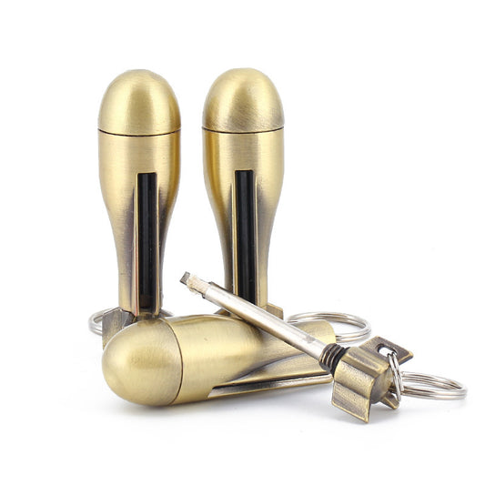 Reusable Metal Fire Starter Keychain – “10,000 Match” Waterproof Emergency Lighter