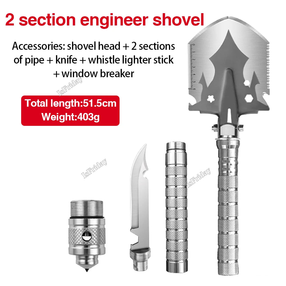 Multifunctional Tool - Shovel, Knife, Spear