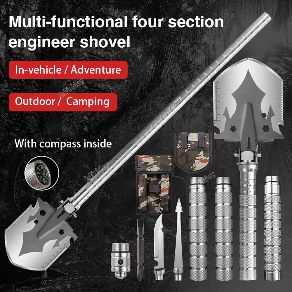 Multifunctional Tool - Shovel, Knife, Spear